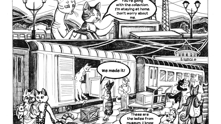 War Diary. Marisel and Pana Kota are saving cultural heritage –  Eine Comiclesung